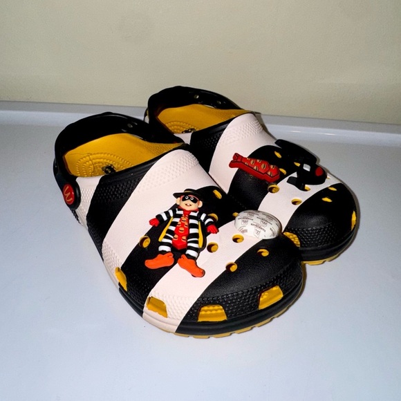 CROCS Shoes - CROCS McDonald's Hamburglar Themed Crocs Size 7